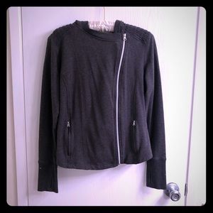 Champion Asymmetrical Work Out Jacket with Hood